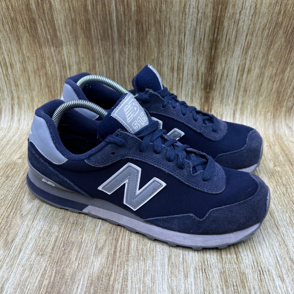 New Balance 515 Sneakers Men's Size 9 Navy Blue Grey Suede Mesh Shoes ML515POA